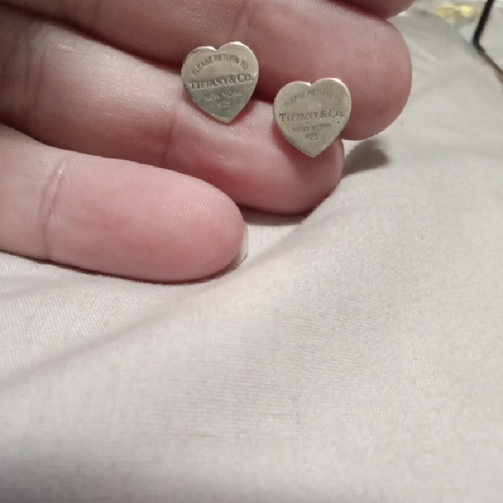 Tiffany & Co. Heart Earrings in Silver